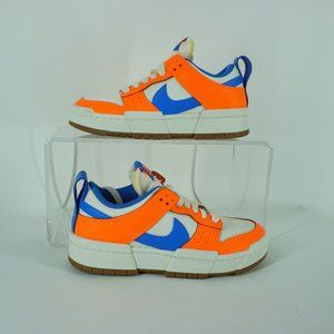 Nike Dunk Low Disrupt Supa Sneakers Women's Size 6.5 Blue Orange White EUC